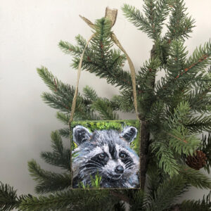 “Brian” Raccoon Ornament